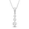 Thumbnail Image 0 of 3-Stone Diamond Necklace 1 ct tw Round 14K White Gold