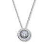 Thumbnail Image 0 of Hearts Desire Necklace 3/4 ct tw Diamonds 18K White Gold