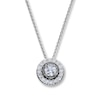 Thumbnail Image 0 of Diamond Necklace 3/4 ct tw Round 18K White Gold