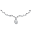 Thumbnail Image 0 of Diamond Necklace 1 carat tw 14K White Gold