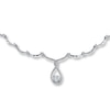 Thumbnail Image 1 of Diamond Necklace 1 carat tw 14K White Gold