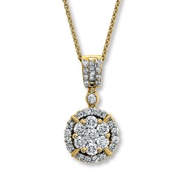 Diamond Necklace 1 ct tw 14K Yellow Gold
