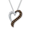 Thumbnail Image 0 of Le Vian Chocolate Diamonds 1/3 ct tw Necklace 14K Vanilla Gold