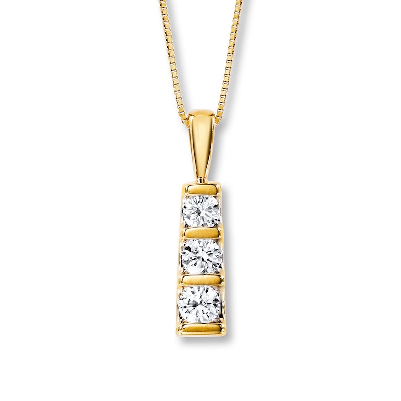 Yellow Gold Diamond Necklace