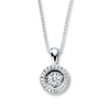 Thumbnail Image 1 of Diamonds in Rhythm 1/5 ct tw Necklace 10K White Gold