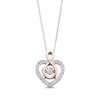 Thumbnail Image 1 of Diamonds in Rhythm 1/8 ct tw Necklace Sterling Silver/10K Gold