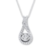 Thumbnail Image 1 of Diamonds in Rhythm 1/3 ct tw Round-cut 10K White Gold Necklace