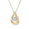 Thumbnail Image 1 of Diamonds in Rhythm 1/10 ct tw Round-cut 10K Gold Necklace