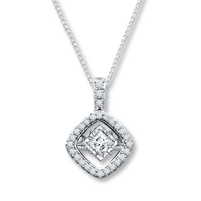 Main Image 1 of Diamonds in Rhythm 3/4 ct tw Princess-cut 14K White Gold