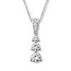 Thumbnail Image 0 of Hearts Desire Necklace 1 ct tw Diamonds 18K White Gold
