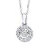 Thumbnail Image 1 of Diamonds in Rhythm 1/5 ct tw Necklace Sterling Silver