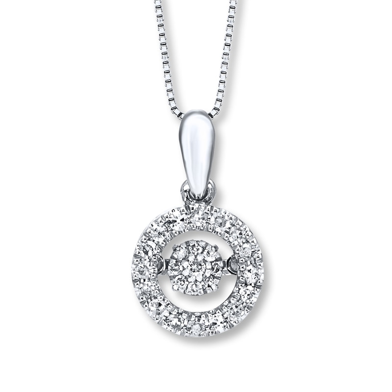 Main Image 1 of Diamonds in Rhythm 1/5 ct tw Necklace Sterling Silver