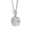 Thumbnail Image 2 of Diamonds in Rhythm 1/5 ct tw Necklace Sterling Silver