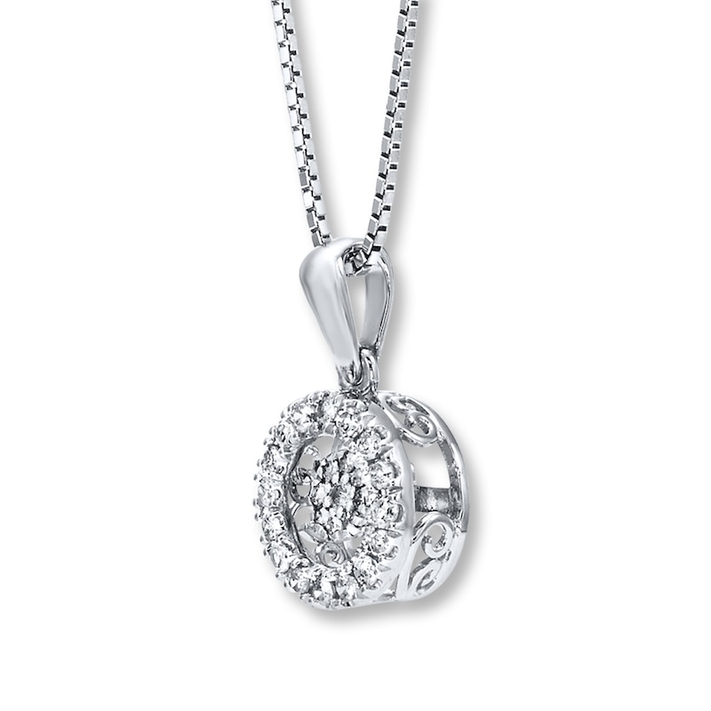 Main Image 2 of Diamonds in Rhythm 1/5 ct tw Necklace Sterling Silver