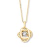 Diamonds in Rhythm 10K Yellow Gold Necklace