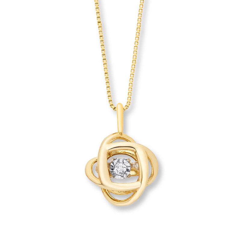 Diamonds in Rhythm 10K Yellow Gold Necklace