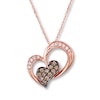 Thumbnail Image 0 of Le Vian Chocolate Diamonds 1/5 ct tw Necklace 14K Strawberry Gold