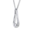 Thumbnail Image 3 of Hearts Desire Necklace 3/4 ct tw Diamonds 18K White Gold