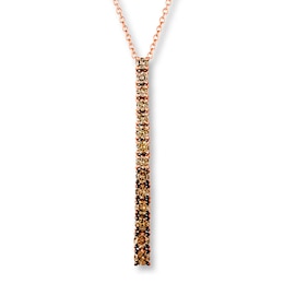 Le Vian Chocolate Ombre Necklace 5/8 ct tw Diamonds 14K Gold