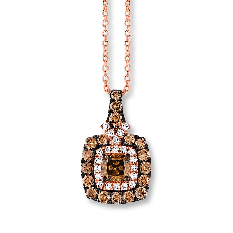 Main Image 1 of Le Vian Chocolate Diamonds Necklace 1-1/6 ct tw 14K Gold