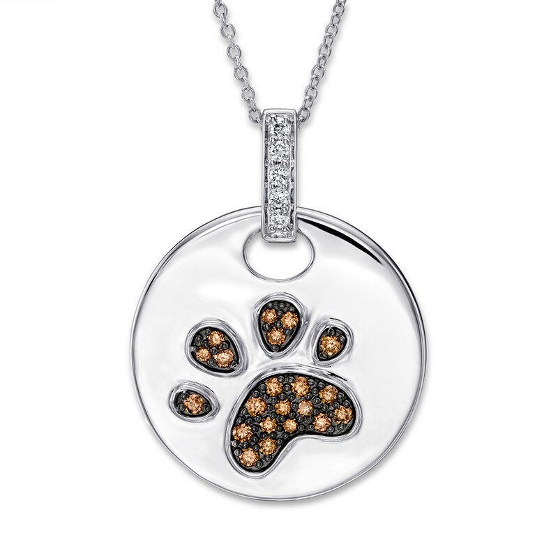 Le Vian Chocolate Diamond Paw Necklace 1/3 ct tw 14K Gold