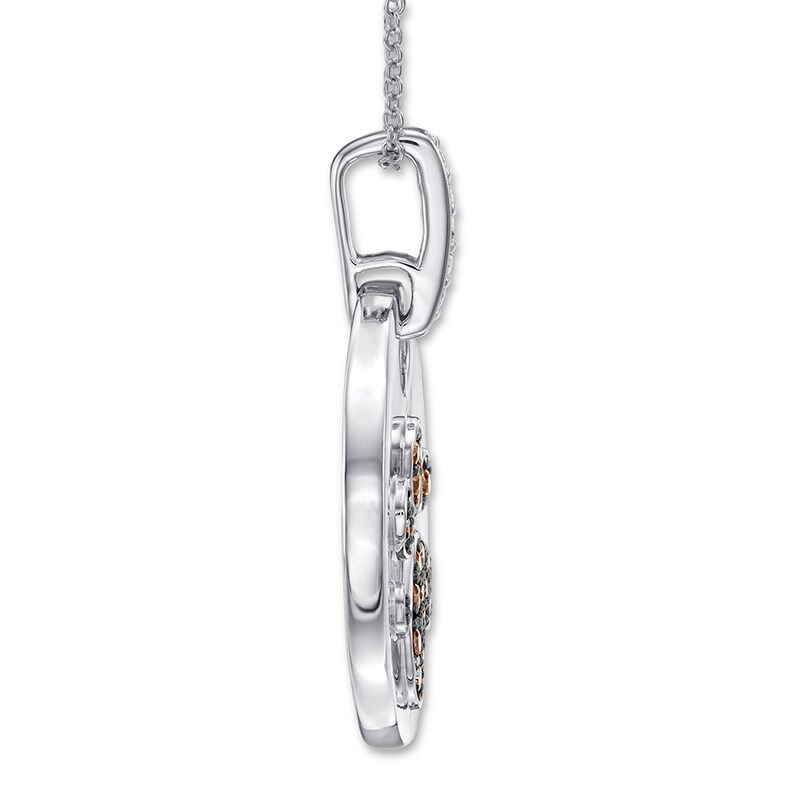 Le Vian Chocolate Diamond Paw Necklace 1/3 ct tw 14K Gold