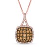 Thumbnail Image 1 of Le Vian Chocolate Diamond Necklace 1 ct tw 14K Strawberry Gold