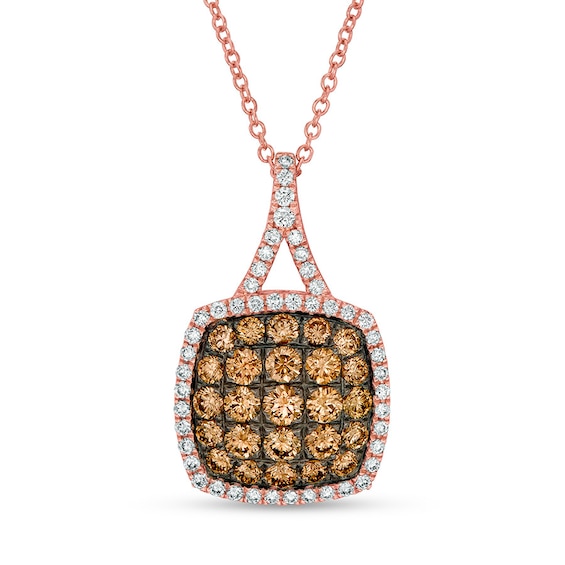 Le Vian Chocolate Diamond Necklace 1 ct tw 14K Strawberry Gold Jared