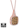 Thumbnail Image 3 of Le Vian Chocolate Diamond Necklace 1 ct tw 14K Strawberry Gold
