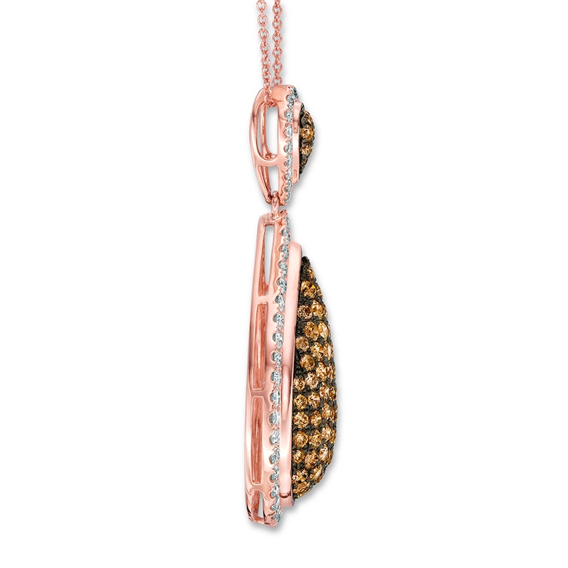 Main Image 2 of Le Vian Diamond Necklace 3-1/5 ct tw 14K Strawberry Gold