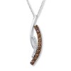 Thumbnail Image 1 of Le Vian Chocolate Diamond 1/2 ct tw Necklace 14K Vanilla Gold