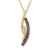 Thumbnail Image 1 of Le Vian Chocolate Diamonds 1/2 ct tw Necklace 14K Honey Gold