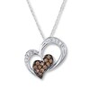 Thumbnail Image 1 of Le Vian Chocolate Diamond Necklace 1/5 ct tw 14K Vanilla Gold