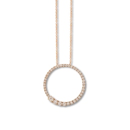 Le Vian Diamond Necklace 1-1/8 carat tw 14K Strawberry Gold
