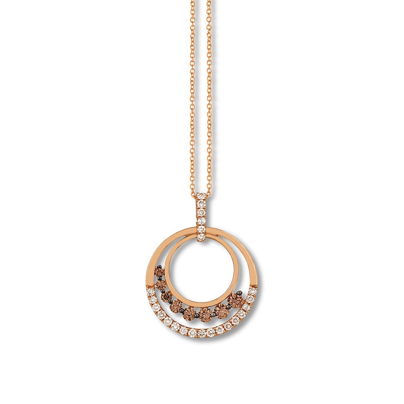 Le Vian Diamond Necklace 1-1/6 carat tw 14K Strawberry Gold