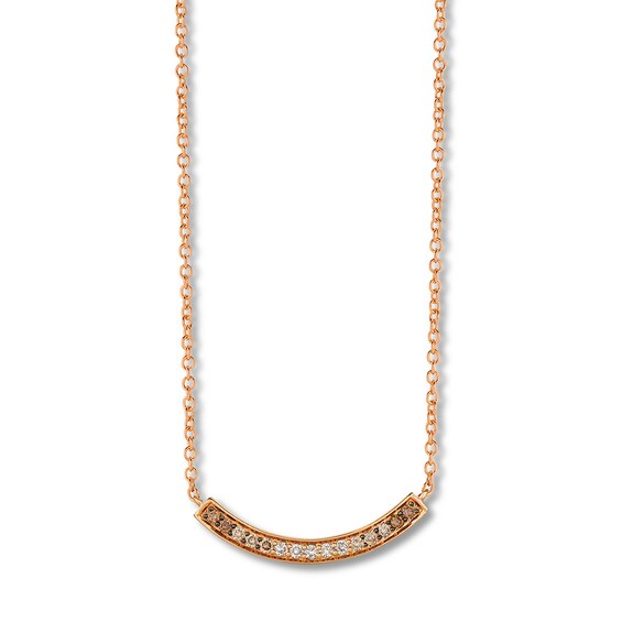 Le Vian Chocolate Ombre Necklace 1/3 ct tw Diamonds 14K Gold