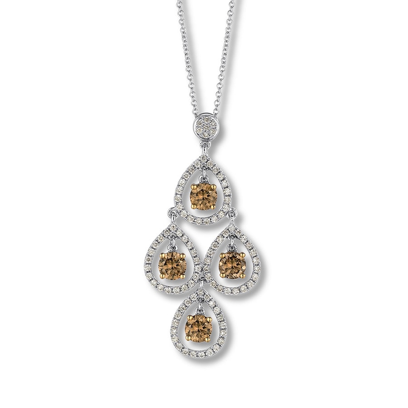 Le Vian Diamond Necklace 1-3/4 carat tw 18K Vanilla Gold