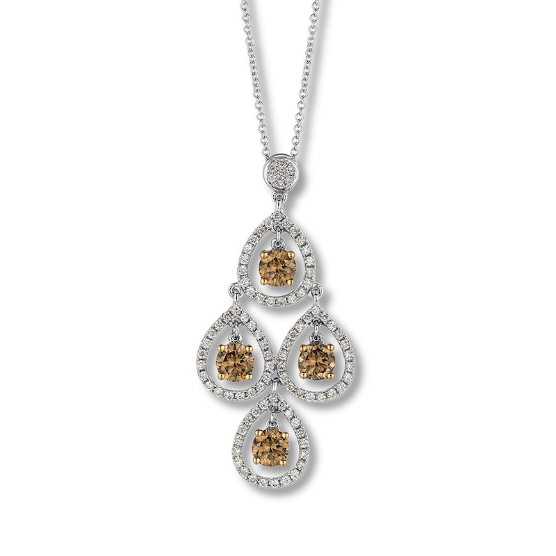 Main Image 1 of Le Vian Diamond Necklace 1-3/4 carat tw 18K Vanilla Gold