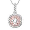 Thumbnail Image 1 of Diamond Necklace 1/2 ct tw 18K Two-Tone Gold