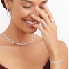 Thumbnail Image 3 of Shy Creation Diamond Tennis Necklace 3-3/4 ct tw Round 14K White Gold SC55004959