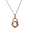 Thumbnail Image 1 of Le Vian Chocolate Diamond Necklace 3/8 carat tw 14K Strawberry Gold 18"