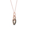 Thumbnail Image 1 of Le Vian Chocolate Diamond Necklace 3/8 carat tw 14K Strawberry Gold 18"