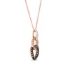 Thumbnail Image 2 of Le Vian Chocolate Diamond Necklace 3/8 carat tw 14K Strawberry Gold 18"