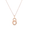 Thumbnail Image 2 of Le Vian Chocolate Diamond Necklace 3/8 carat tw 14K Strawberry Gold 18"