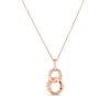 Thumbnail Image 3 of Le Vian Chocolate Diamond Necklace 3/8 carat tw 14K Strawberry Gold 18"