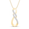 Thumbnail Image 0 of Diamond Infinity Necklace 1/15 ct tw 10K Yellow Gold