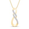 Thumbnail Image 1 of Diamond Infinity Necklace 1/15 ct tw 10K Yellow Gold