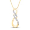 Thumbnail Image 0 of Diamond Infinity Necklace 1/15 ct tw 10K Yellow Gold