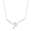 Thumbnail Image 0 of THE LEO First Light Diamond Necklace 5/8 carat Round 14K White Gold