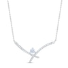 Thumbnail Image 1 of THE LEO First Light Diamond Necklace 5/8 carat Round 14K White Gold